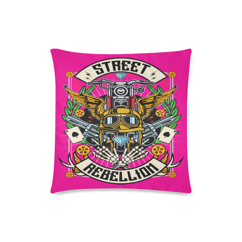 Street Rebellion Modern Pink Custom Zippered Pillow Case 18"x18"(Twin Sides)