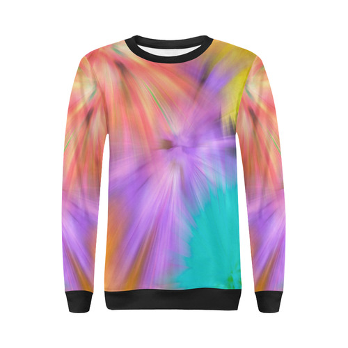 Fireworks All Over Print Crewneck Sweatshirt for Women (Model H18)