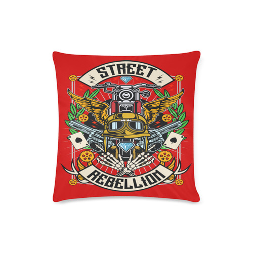 Street Rebellion Modern Red Custom Zippered Pillow Case 16"x16"(Twin Sides)