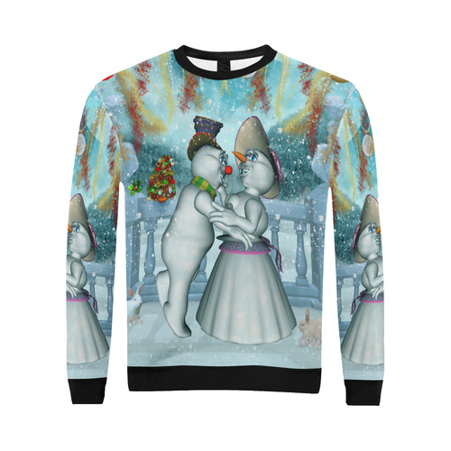 Dancing for christmas All Over Print Crewneck Sweatshirt for Men (Model H18)