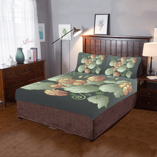 Art Nouveau Garden 3-Piece Bedding Set