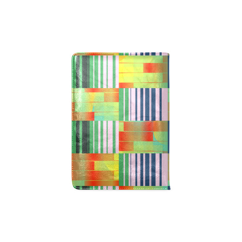 Vertical and horizontal stripes Custom NoteBook A5