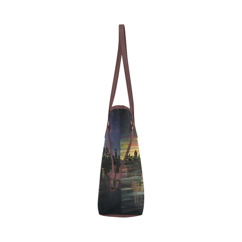 City Lights Clover Canvas Tote Bag (Model 1661)