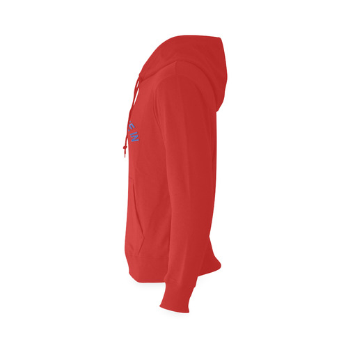 I LIVE AND LOVE IN WNY on Red Oceanus Hoodie Sweatshirt (Model H03)