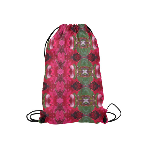 Christmas Wrapping Paper Small Drawstring Bag Small Drawstring Bag Model 1604 (Twin Sides) 11"(W) * 17.7"(H)