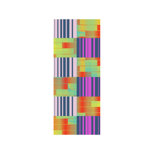 Vertical and horizontal stripes Quarter Socks