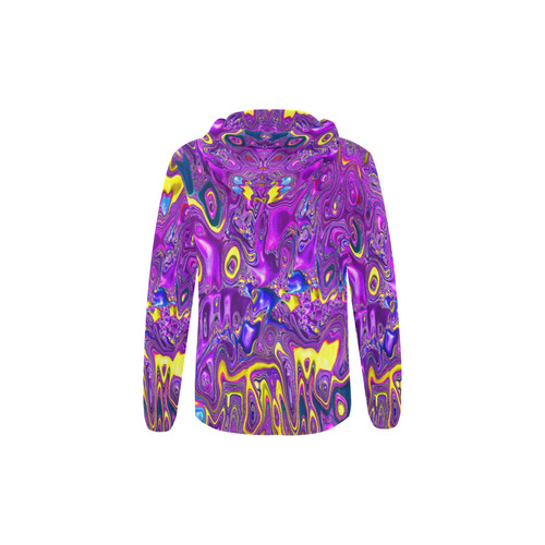 melted fractal 1A by JamColors All Over Print Full Zip Hoodie for Kid (Model H14)