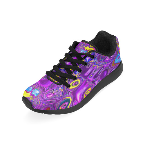 melted fractal 1A by JamColors Kid's Running Shoes (Model 020)