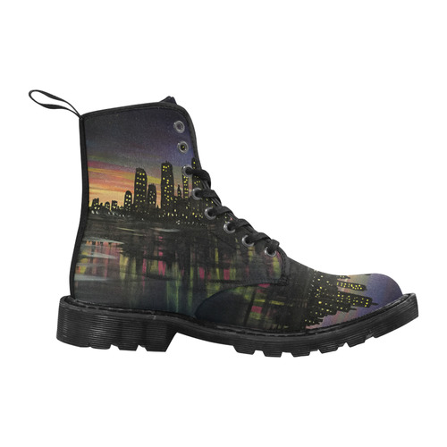 City Lights Martin Boots for Men (Black) (Model 1203H)