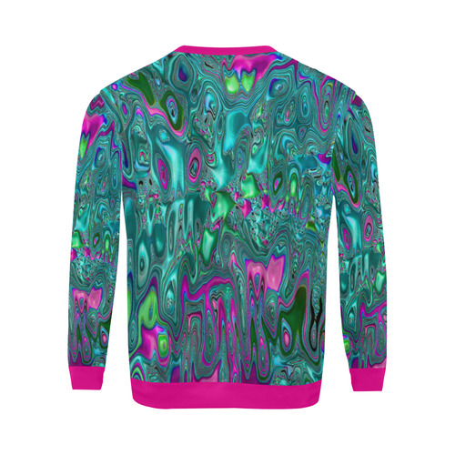 melted fractal 1C by JamColors All Over Print Crewneck Sweatshirt for Men (Model H18)