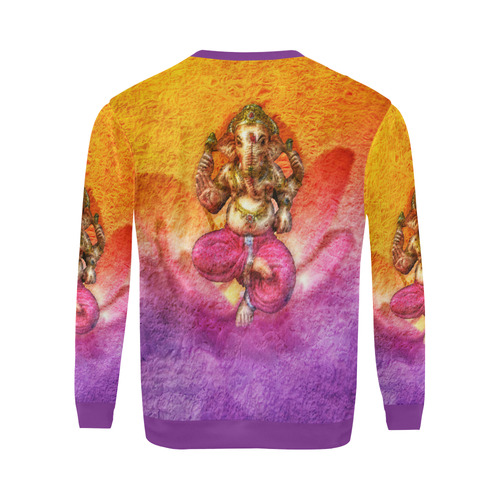 Ganesh, Son Of Shiva And Parvati All Over Print Crewneck Sweatshirt for Men/Large (Model H18)