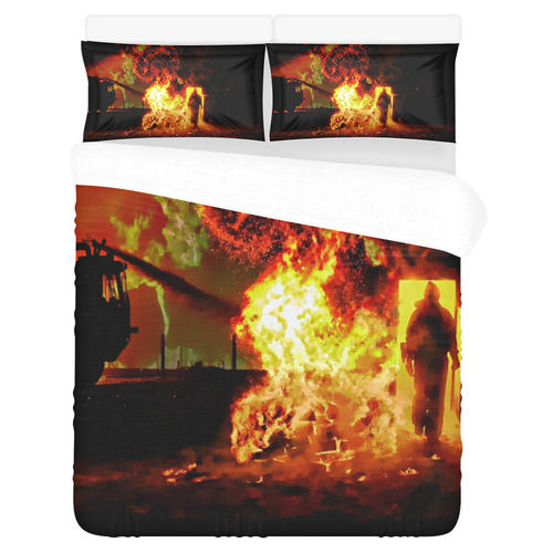 Fire fight 3-Piece Bedding Set