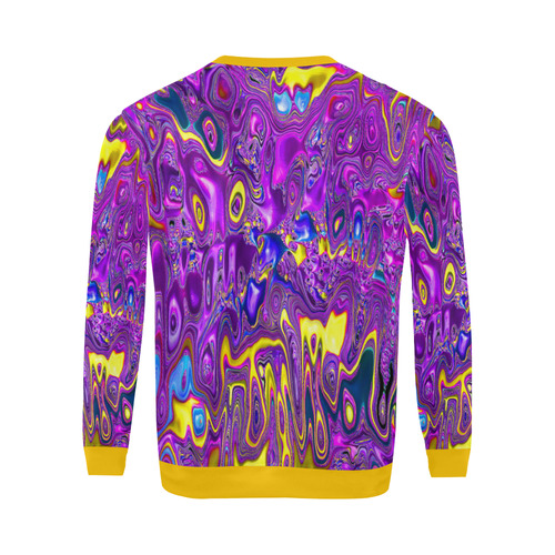 melted fractal 1A by JamColors All Over Print Crewneck Sweatshirt for Men (Model H18)