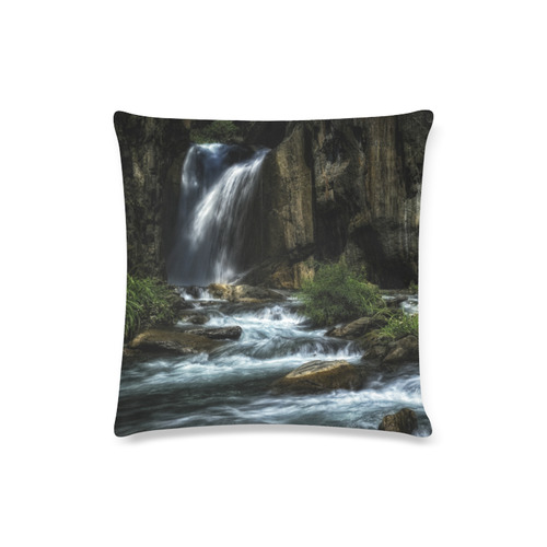 Dream Valley Falls Custom Zippered Pillow Case 16"x16"(Twin Sides)
