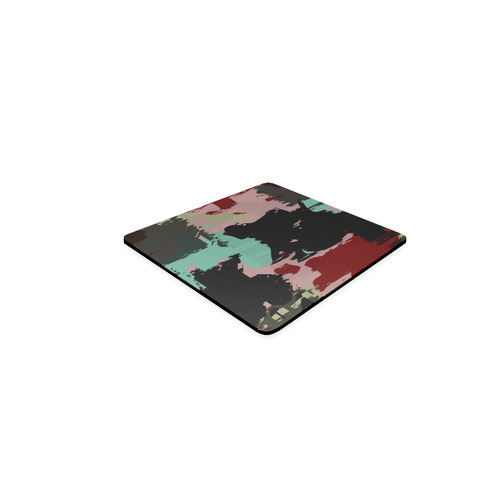 Retro colors texture Square Coaster