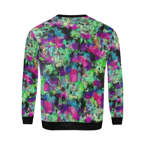 Blended texture All Over Print Crewneck Sweatshirt for Men (Model H18)