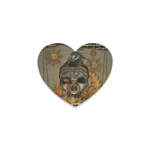 Awesome steampunk skull Heart Coaster
