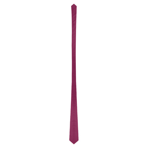 Designer Color Solid Rose Bud Cherry Classic Necktie (Two Sides)
