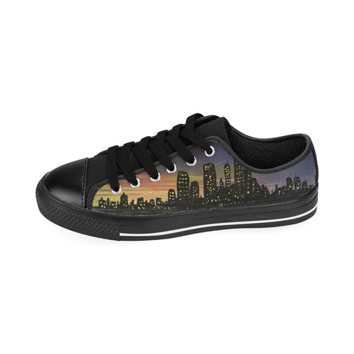 City Lights Low Top Canvas Shoes for Kid (Model 018)