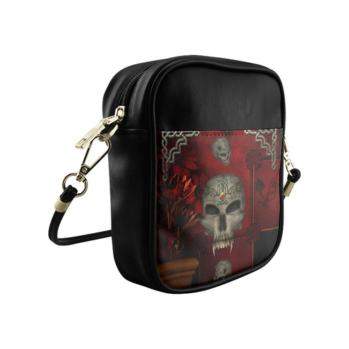 Skull with celtic knot Sling Bag (Model 1627)