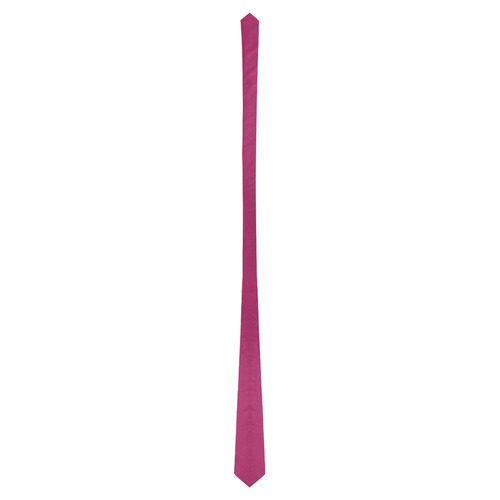 Designer Color Solid Maroon Flush Classic Necktie (Two Sides)