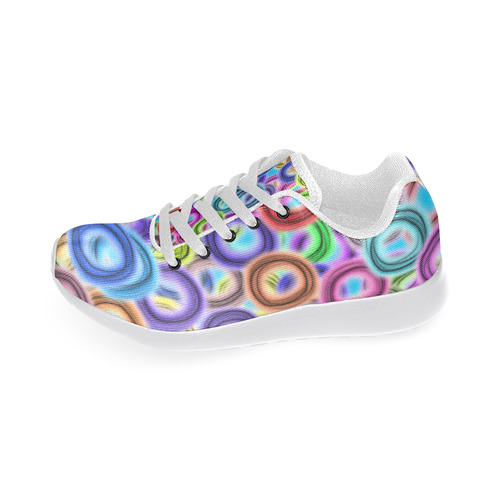 Colorful ovals Women’s Running Shoes (Model 020)