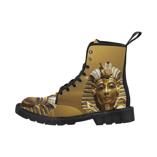 Egypt King Tut Martin Boots for Men (Black) (Model 1203H)