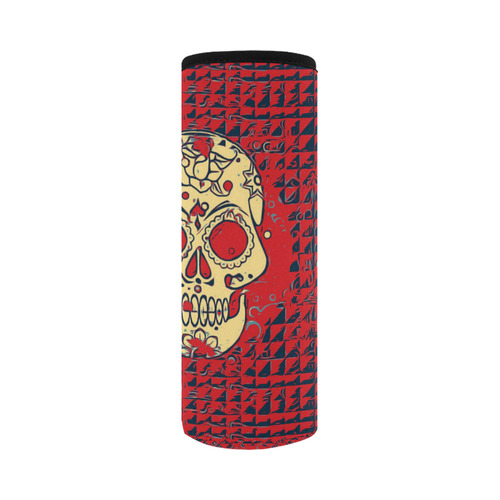 Trendy Skull 5171A by JamColors Neoprene Water Bottle Pouch/Large