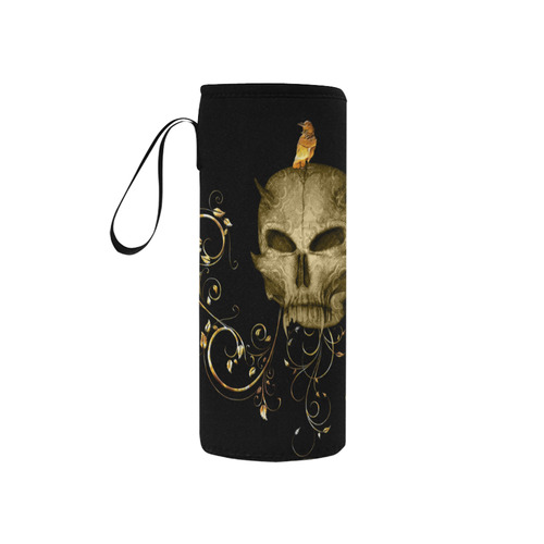 The golden skull Neoprene Water Bottle Pouch/Small