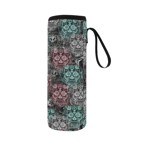 Skulls 1117D by JamColors Neoprene Water Bottle Pouch/Large