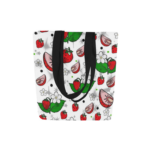 Strawberry Popart by Nico Bielow Canvas Tote Bag (Model 1657)