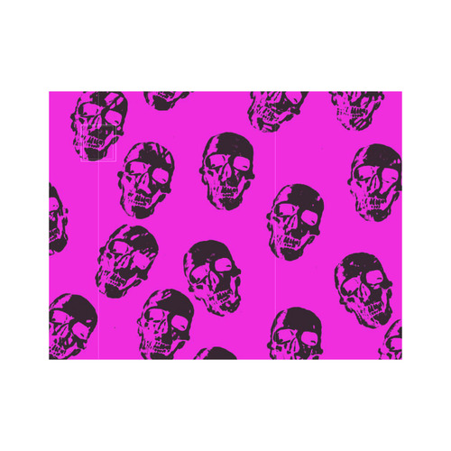 Hot Skulls,hot pink by JamColors Neoprene Water Bottle Pouch/Medium