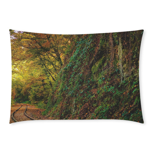 Autumn Rails Custom Rectangle Pillow Case 20x30 (One Side)