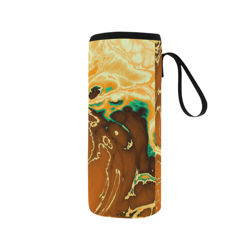 stormy marbled 4 by JamColors Neoprene Water Bottle Pouch/Medium