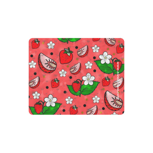 Strawberry Popart by Nico Bielow Rectangle Mousepad