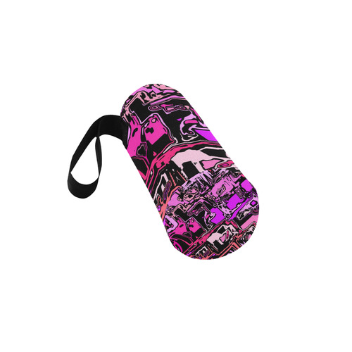 modern abstract 47B by JamColors Neoprene Water Bottle Pouch/Medium