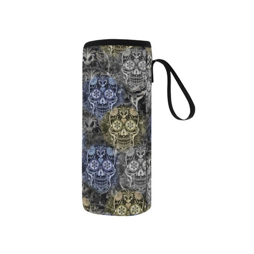 Skulls 1117C by JamColors Neoprene Water Bottle Pouch/Small