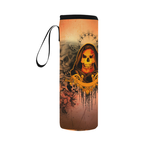 The skulls Neoprene Water Bottle Pouch/Large