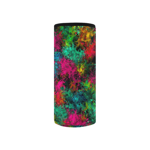 squiggly abstract B by JamColors Neoprene Water Bottle Pouch/Small