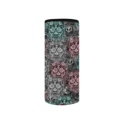 Skulls 1117D by JamColors Neoprene Water Bottle Pouch/Small