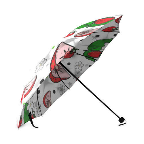 Strawberry Popart by Nico Bielow Foldable Umbrella (Model U01)