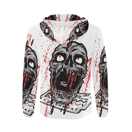 CUTTHROAT(NOBCKGROUND)cc All Over Print Full Zip Hoodie for Men (Model H14)