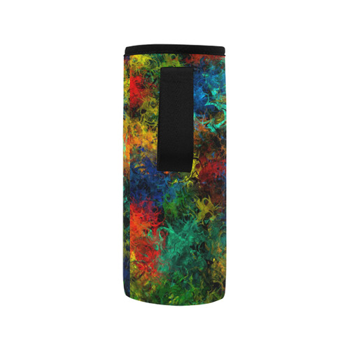 squiggly abstract A by JamColors Neoprene Water Bottle Pouch/Medium
