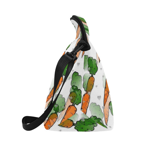 Carrot popart by Nico Bielow Neoprene Lunch Bag/Large (Model 1669)