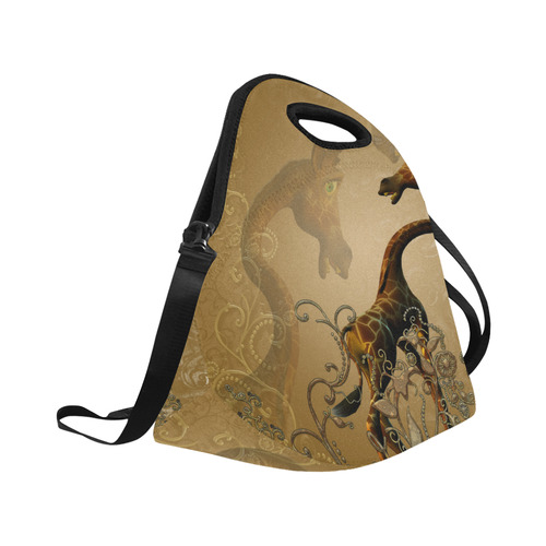 Little frightened giraffe Neoprene Lunch Bag/Large (Model 1669)