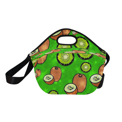 Kiwi popart by Nico Bielow Neoprene Lunch Bag/Large (Model 1669)
