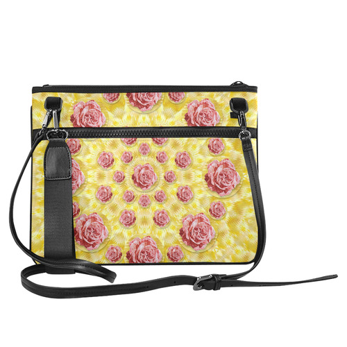 roses and fantasy roses Slim Clutch Bag (Model 1668)