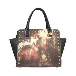 Xmas decoration Rivet Shoulder Handbag (Model 1645)