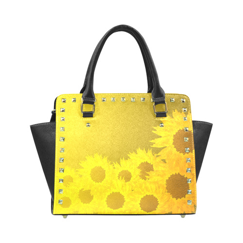sunflower Rivet Shoulder Handbag (Model 1645)