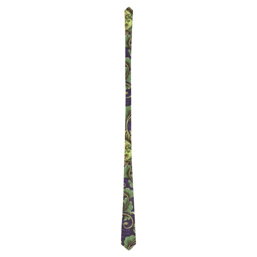 Floral Retro Wallpaper II Classic Necktie (Two Sides)